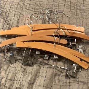 12 inch wooden hangers set of 10